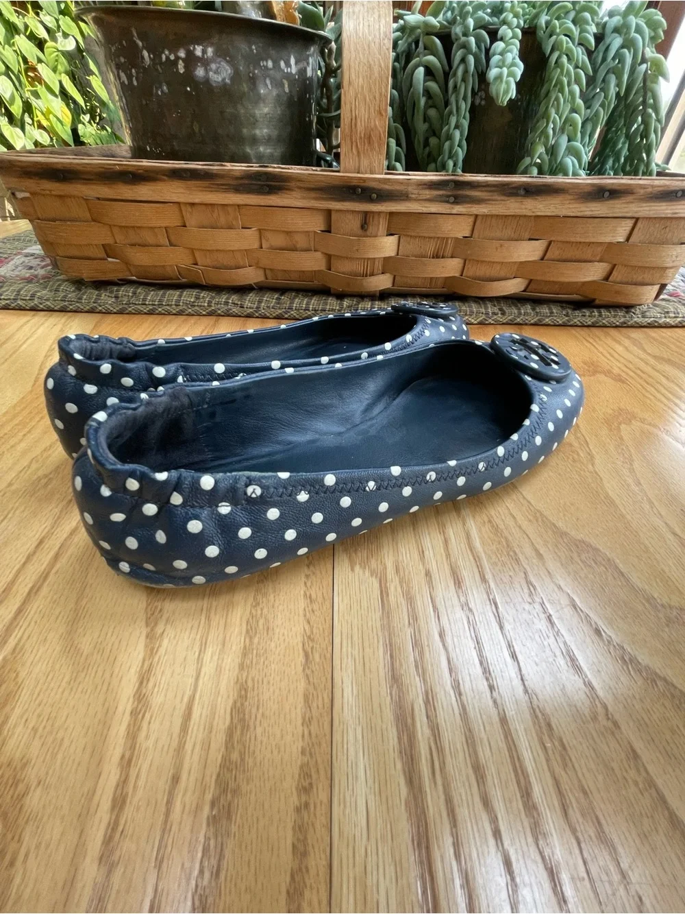 Tory Burch navy minnie